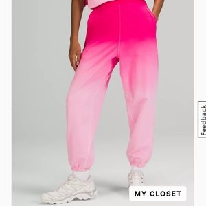 Lululemon LA Super High Rise Pink Ombre Jogger